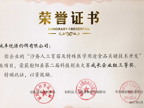 科技創(chuàng)業(yè)大賽成長(zhǎng)企業(yè)組三等獎(jiǎng)